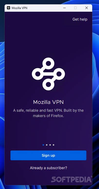 Get a VPN for Windows from Mozilla.
